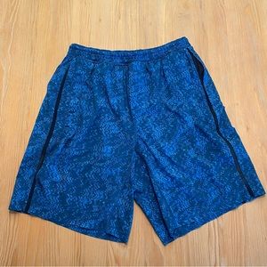 Lululemon Pace Breaker Short NWT Small Blue Multicolor 9” Inseam Lined